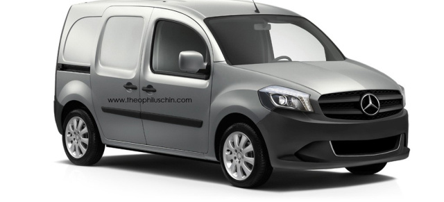 Vorgucker: Wird der Mercedes-Benz Citan so aussehen?: Freier Grafiker zeigt Sketches vom neuen Stadtlieferwagen von Mercedes-Benz
