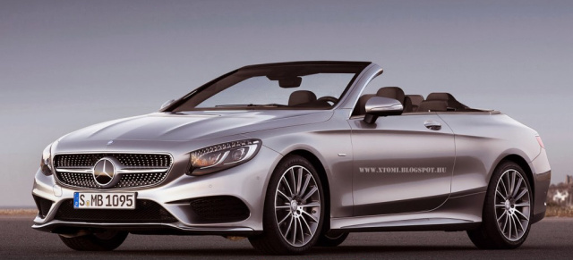 Mercedes von morgen: Das Mercedes S-Klasse Cabriolet : Computergrafik von der kommenden Oberklasse Frischzelle mit Stern