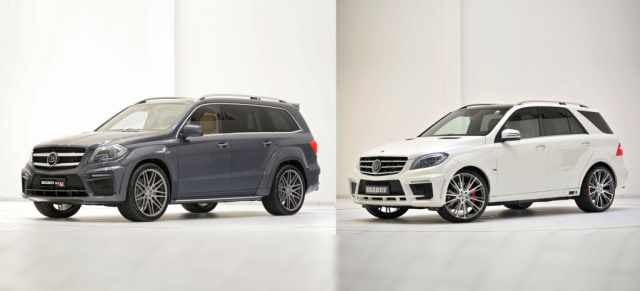 Doppelpack: BRABUS B63S - 700 WIDESTAR als GL & ML 63 AMG: Bottroper stylen und tunen 
zwei 300 km/h schnelle und 700 PS starke SUVs