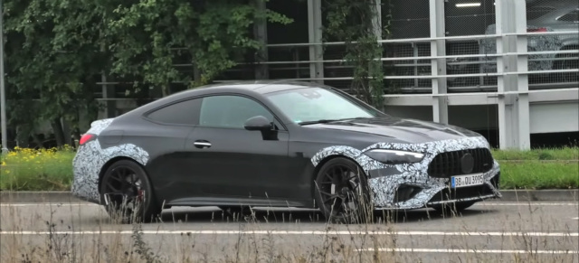 Mercedes-AMG Erlkönig erwischt: Erlkönig-Video: AMG CLE 63 Coupé mit V8-Motor