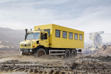 Unimog mit "Sechsappeal" - U  5000 6x6 : Dritte Achse erhöht Nutzlast, Aufbauraum und Traktion
