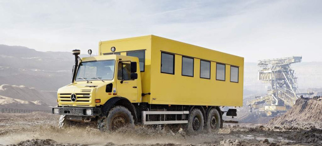Unimog mit "Sechsappeal" - U  5000 6x6 : Dritte Achse erhöht Nutzlast, Aufbauraum und Traktion
