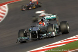 F1 GP USA: Silberpfeile ohne Punkte: Nico Rosberg und Michael Schumacher beendeten den Großen Preis der USA auf den Positionen 13 und 16.
