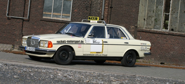 Das Renntaxi: 1983 Mercedes-Benz 280E (W123): CLR Motorsport mit Spaß-Taxi im Rennen