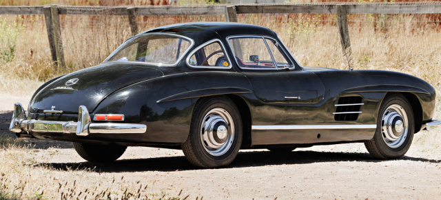 Sterne unterm Hammer bei Gooding & Company: Mercedes-Benz 300 SL "Gullwing" von Rennfahrer Rolf-Friedrich Götze
