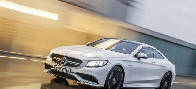 Doppeltes Flottchen: Verkaufsfreigabe für S 500 4MATIC Coupé und S 63 AMG 4MATIC : Die beiden Coupé-Träume mit Stern sind ab sofort bestellbar
