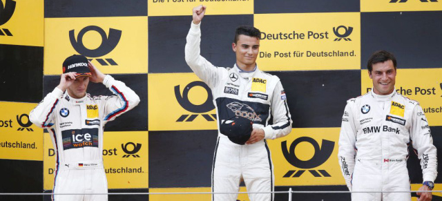 DTM in Moskau: Mercedes-AMG Pilot Wehrlein siegt am Samstag : Silberpfeil schlägt „Nierchen“ und „Zwiebelringe“ 