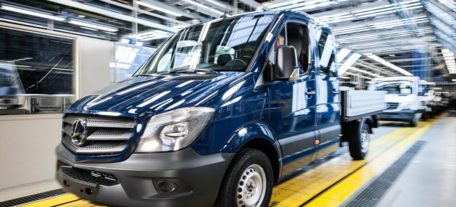 Mercedes-Sprinter-Werk Ludwigsfeld: Erfolgreiches Jahr 2014 : Jahresproduktion von Transportern deutlich über Vorjahr erwartet 