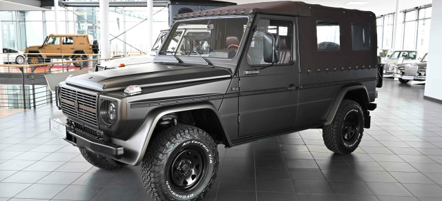 Sterne unterm Hammer bei Lorinser Classic: Puch 230 GE in Citrinbraun magno steht zum Verkauf