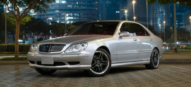 Sterne unterm Hammer: RM Sotheby's bietet raren 2002 Mercedes-Benz S 63 AMG an: Edler als Dubai Schokolade: Ein schöner Stern wie aus Tausendundeine Nacht.