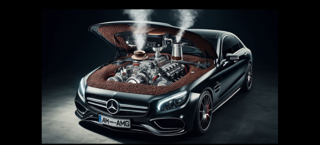 Mercedes zeigt ersten Kaffee betriebenen Sportwagen: Cars & Coffee: Premiere für AMG-Mythos-Editionsmodell "Café Racer"