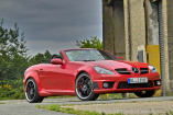"Roter Baron" - rassig roter Mercedes SLK: Sehr rot und sehr gut schaut der  Mercedes Roadster aus
