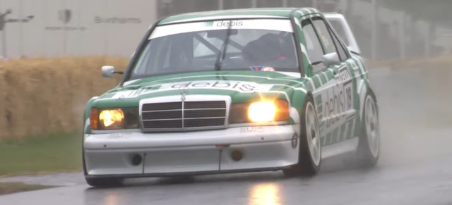 Gipfelstürmer: 92er Mercedes-Benz 190 E DTM: Ohrgasmus-Video: Mercedes 190 E DTM beim Hill Climb in Goodwood