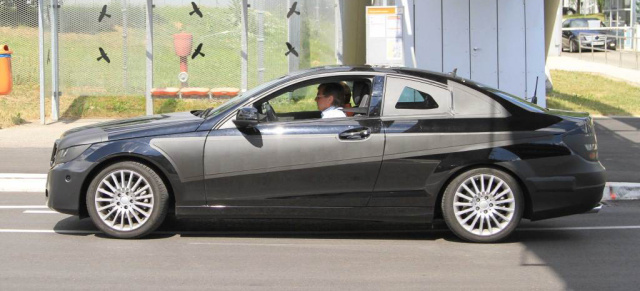 Erlkönig erwischt: neue Mercedes C-Klasse  Sport Coupé : Aktuelle Bilder vom Coupé Prototypen der Baureihe W204
