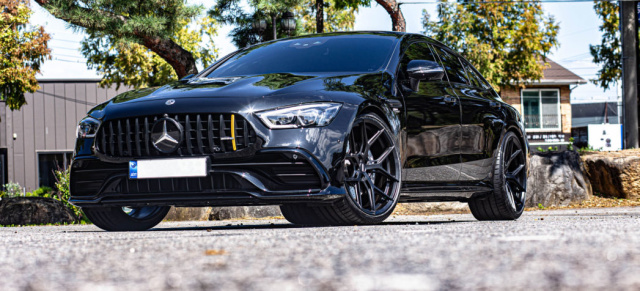 Großartiger  gemacht: Mercedes-AMG GT 43  4-Türer Coupé: Toller auf 22-Zoller