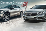 Geglückte Doppelpremiere: 300.000 wollten Mercedes GLA und C-Klasse sehen: Marktstart in Europa für Mercedes-Benz C-Klasse und GLA
