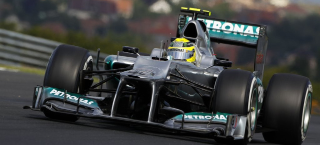 Formel 1 - GP Ungarn: Hamilton siegt im McLaren Mercedes : Rosberg Zehnter, Schumacher ausgeschieden
