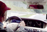 Video: Mit Niki Lauda in der S-Klasse um die Nordschleife: Der Ex-F1-Weltmeister und Aufsichtratsvorsitzende von Mercedes-Benz GP braust mit der neuen Oberklasse über den Nürburgring

