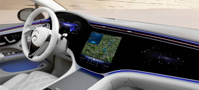 MBUX: Neue Funktionen over-the-air: Verbesserte Navigation mit Electric Intelligence und Offroad Track