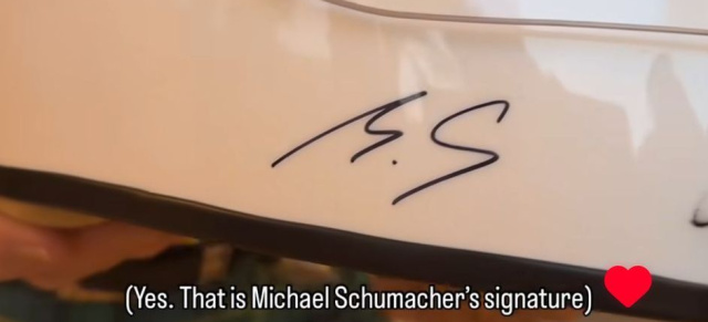 Rennlegende Jackie Stewart versteigert einen Formel-1-Helm für den guten Zweck: Michael Schumacher signiert Helm von Jackie Stewart