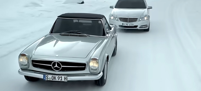 Franz Beckenbauer, Mika Häkinnen und Michael Schumacher unterwegs im Namen des Stern: "Sonntagsfahrer!" - der vielleicht beste Mercedes Werbespot überhaupt.