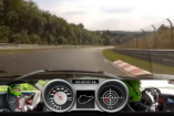 Video aus Cockpit-Perspektive: Mit dem Mercedes SLS AMG durch die Grüne Hölle: Der Mercedes-Benz Supersportwagen  benötigt 7:25,67 min für eine Runde um die Nordschleife des Nürburgrings 

