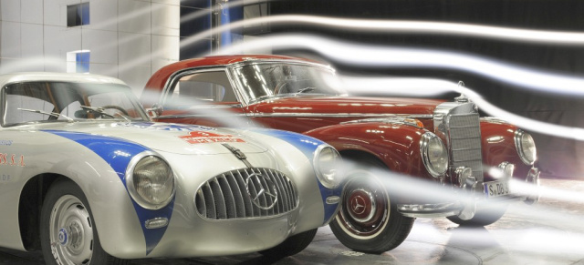 Historische Mercedes-Benz SL im Windkanal : Messungen der Typen 300 SL (W 194) und 300 SL (W 198 I) sowie zum Vergleich der Typ 300 S (W 188)