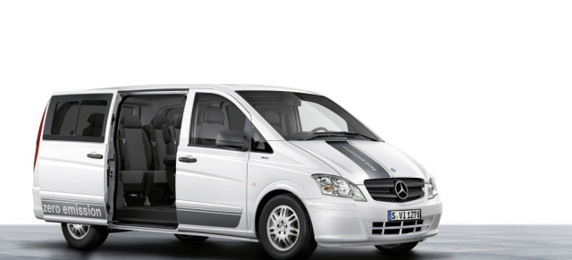Mercedes-Benz Vans in Genf: Elektromobilität mit dem Vito E-CELL: Weltpremiere des Vito E-CELL Kombi: Beförderung von bis zu sieben Personen in umweltsensiblen Zonen


