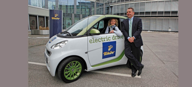 Pilotprojekt: Tschibo testet smart electric drive: Der Kaffeespezialist stromt ab sofort smart umher 