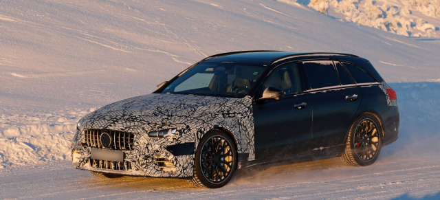 Mercedes-AMG Erlkönig erwischt: Aktuelle Bilder vom C43 T-Modell-Facelift 2027