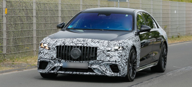 Mercedes-AMG  Erlkönig Premiere: Erste Fotos vom Mercedes-AMG S63 Facelift 2026