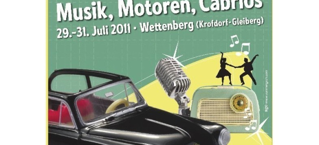 29.-31. Juli: Golden Oldies, Wettenberg : Zum 22. Mal das Oldtimertreffen Musik, Motoren, Cabrios
