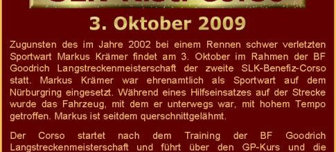 SLK-Risti Benefiz-Corso: 3. Oktober: zwei Runden Nordschleife für einen guten Zweck