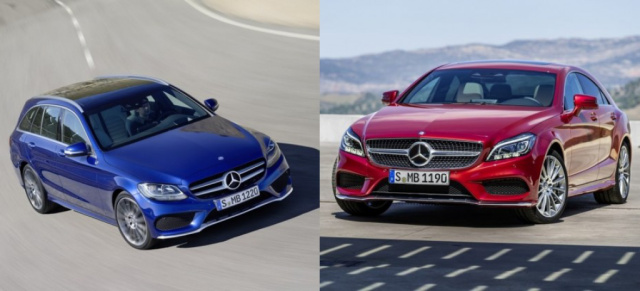 Alle Preise - alle Modelle: Mercedes C-Klasse T-Modell und CLS Facelift: Die beiden neuen Mercedes-Modelle sind ab 30.06. bestellbar und stehen ab 27.09. September beim Mercedes-Händler
 