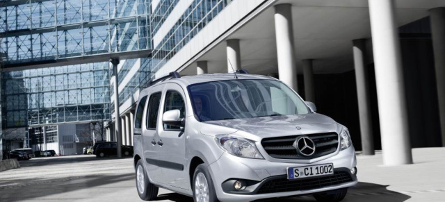 Heldenzeit:  Großes Special zur Markteinführung des Mercedes-Benz Citan: Verkaufsstart des effizienten Stadtlieferwagens am 1. September - rund 800 Euro über dem Renault Kangoo
