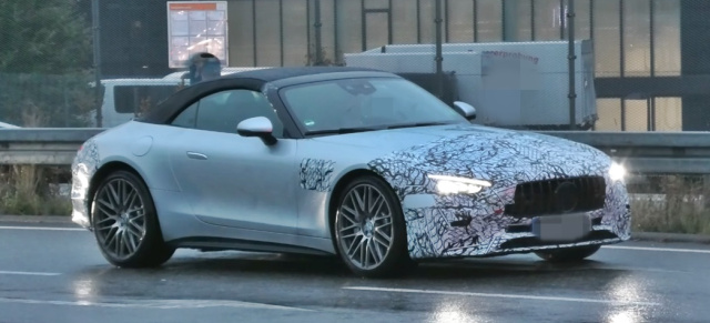 Mercedes-AMG Erlkönig erwischt: Spy-Video: Aktuelle Aufnahmen vom kommenden AMG SL R232