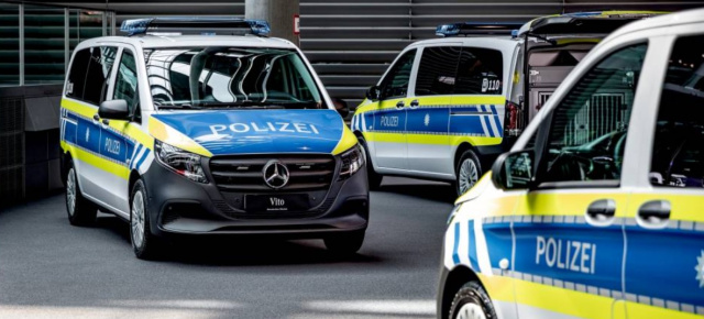 Mercedes-Benz Vans Polizeifahrzeuge: Die Bayerische Polizei setzt auf Mercedes-Benz Vans