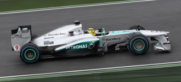Formel 1 Barcelona Test, Tag 4: Rosberg miit Bestzeit : Der Silberfpilot Nico schloss den letzten Wintertesttag des Mercedes AMG Petronas F1 Teams am Sonntag in Barcelona mit einer Bestzeit ab 
