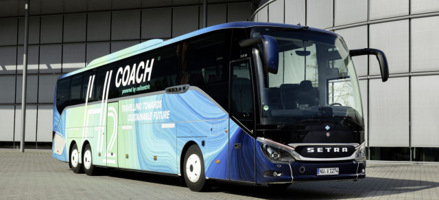 Setra Technologieträger „H₂ Coach“: Erster Setra Reisebus fährt mit Brennstoffzelle