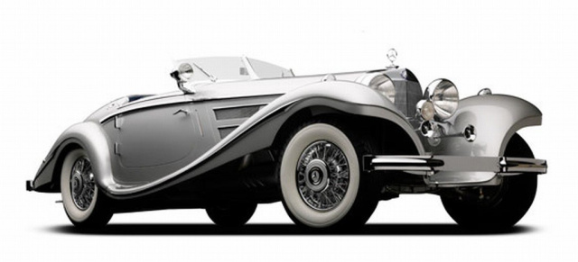 Der 9,7 Mill-US$-Star: Rekordpreis für Mercedes 540 K Spezial-Roadster von 1937: Der legendäre wie seltene  Mercedes Roadster (W29) kam für ein Höchstgebot von 9,68 Millionen US-Dollar unter den Hammer