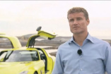 Video: SLS AMG E-CELL elektrisiert David Coulthard : Video: Mercedes DTM Werkspilot testet  den elektrischen  Mercedes-Benz
Sportwagen 