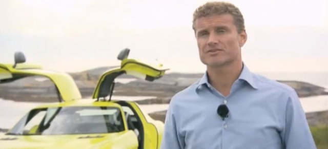 Video: SLS AMG E-CELL elektrisiert David Coulthard : Video: Mercedes DTM Werkspilot testet  den elektrischen  Mercedes-Benz
Sportwagen 