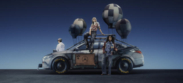 Mercedes CLA von KidSuper: Kunstwerk: Mercedes CLA als Superheldenauto