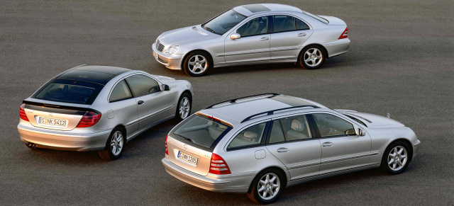 Premiere im Jahr 2000 – viele Technikinnovationen aus der S-Klasse: 25 Jahre Mercedes-Benz Baureihe 203