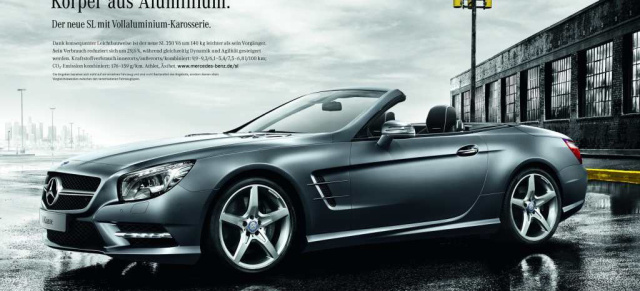 Mercedes in der Werbung: Kampagnenstart  für den Mercedes-Benz SL mit Überraschungs-Promi: Neuer TV-Spot Voice-over