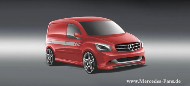 AMG präsentiert heiße CITAN-Variante: Leider nur ein April-Scherz: der neue City-Van bekommt eine Schnell-Transporter-Variante