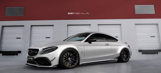 Mercedes-AMG C63 Tuning: Black Series Spirit: Bengala Design Rendering vom C63 AMG Coupé
