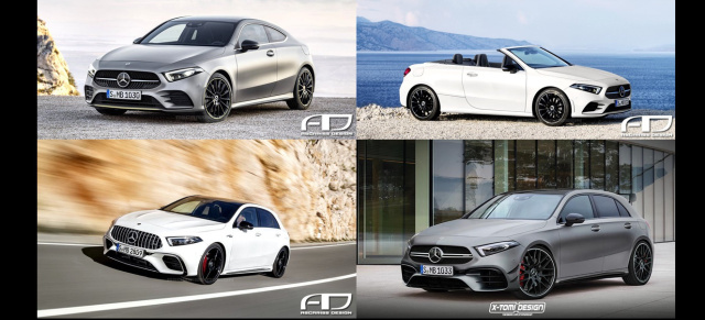 Mercedes A-Klasse-Modelle von morgen: Rendering: Mercedes-AMG A-Klasse, Cabriolet  & 2-Door Coupe